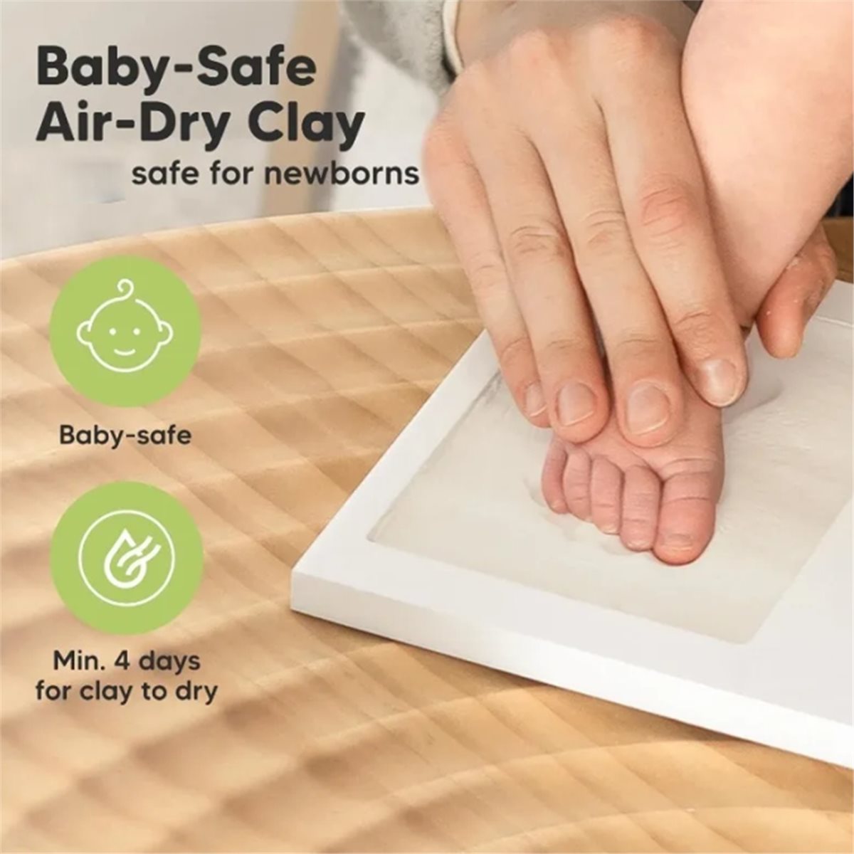 Baby Nursery Frames - ชุดของที่ระลึกรอยมือและรอยเท้าเด็ก Y69A - กรอบดินเหนียวสำหรับตกแต่งห้องเด็กอ่อน, ของขวัญสำหรับคุณแม่มือใหม่, ของใช้จำเป็นสำหรับง