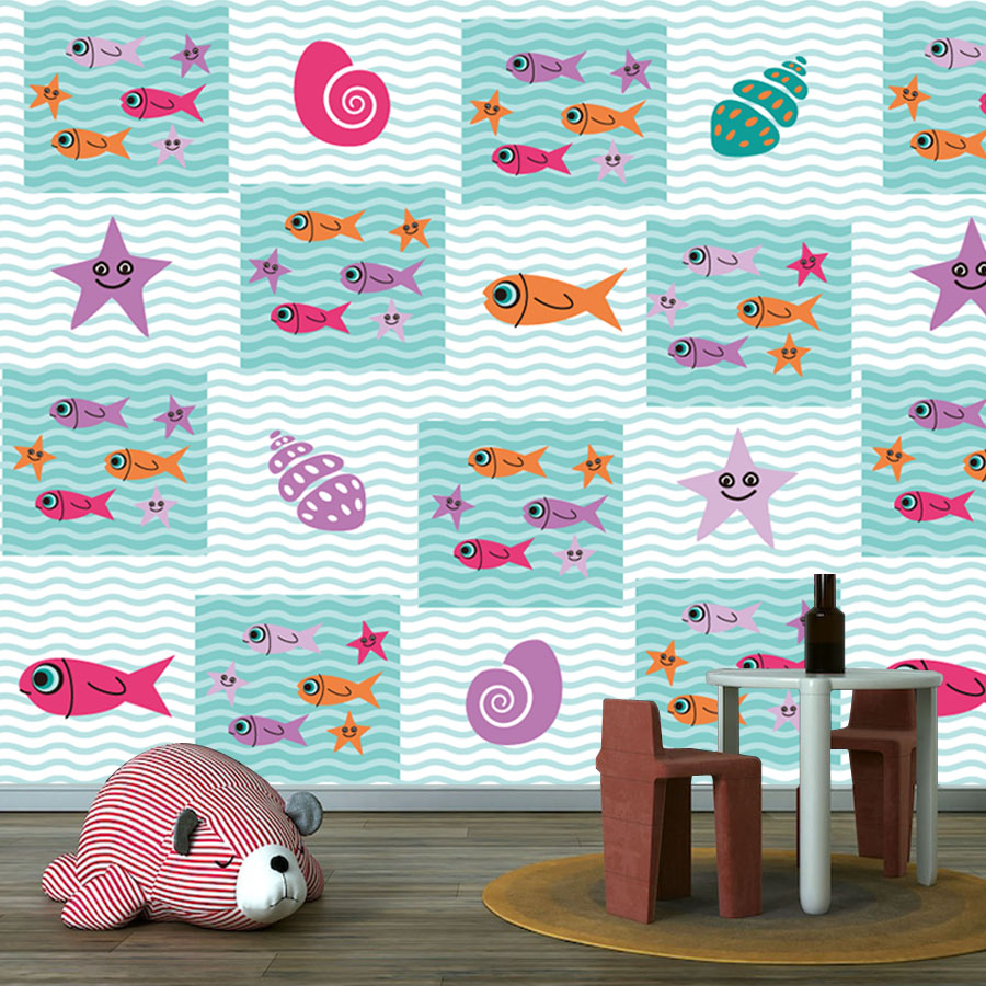 วอลเปเปอร์ติดผนังลายการ์ตูนสำห - Baby Nursery Peel And Stick Wallpaper บทวิจารณ์และราคา