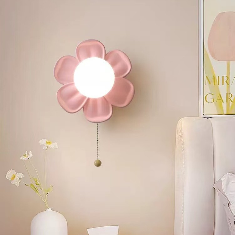 โคมไฟติดผนังดีไซน์ดอกไม้ทันสมั - Baby Nursery Wall Lights บทวิจารณ์และราคา
