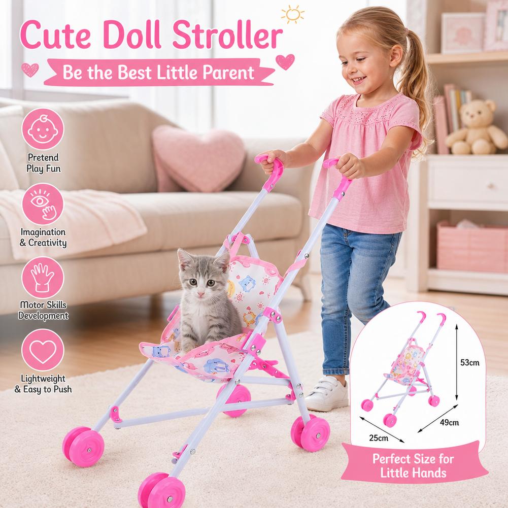 รถเข็นตุ๊กตาสีชมพู รถเข็นเด็ก  - Baby Nursery Trolley บทวิจารณ์และราคา