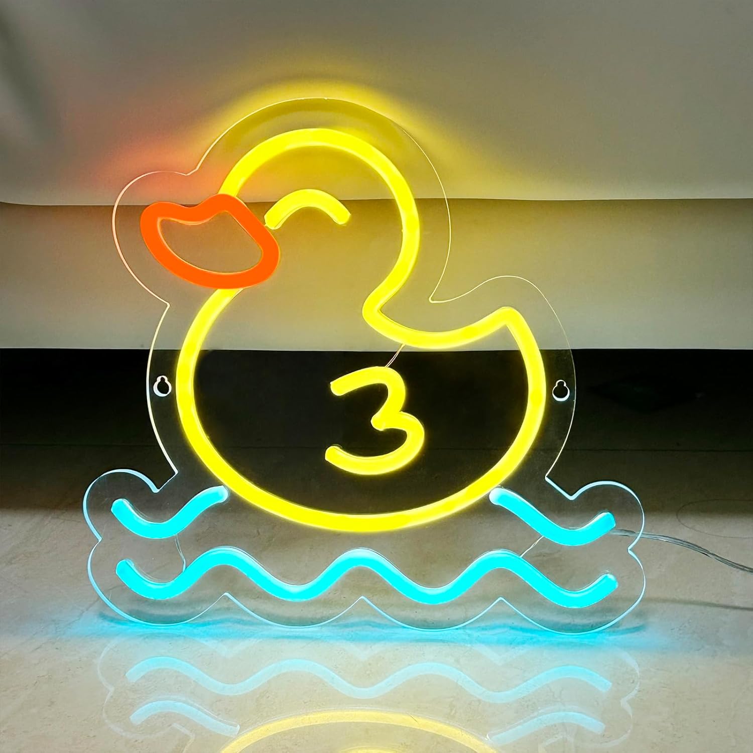 ป้ายไฟนีออนรูปเป็ด ไฟ LED ติดผ - Baby Nursery Wall Lights บทวิจารณ์และราคา