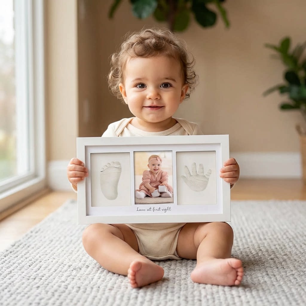ชุดปั้นดินเหนียวสำหรับทำรอยมือ - Baby Nursery Frames บทวิจารณ์และราคา