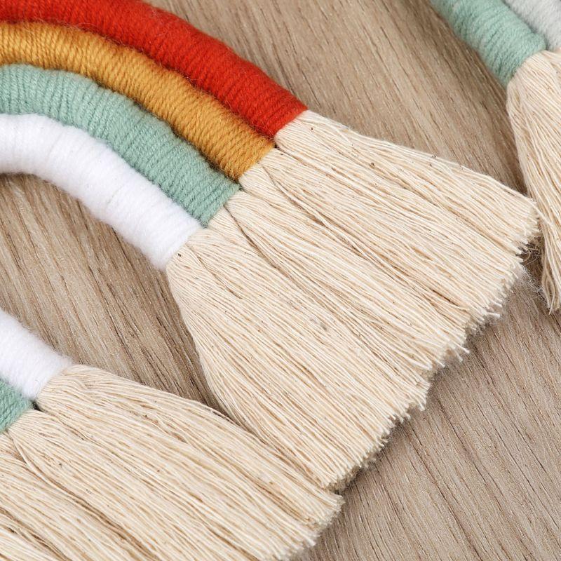L43A Rainbow MacRame ผนังแขวนไ - Baby Girl Nursery Quotes บทวิจารณ์และราคา