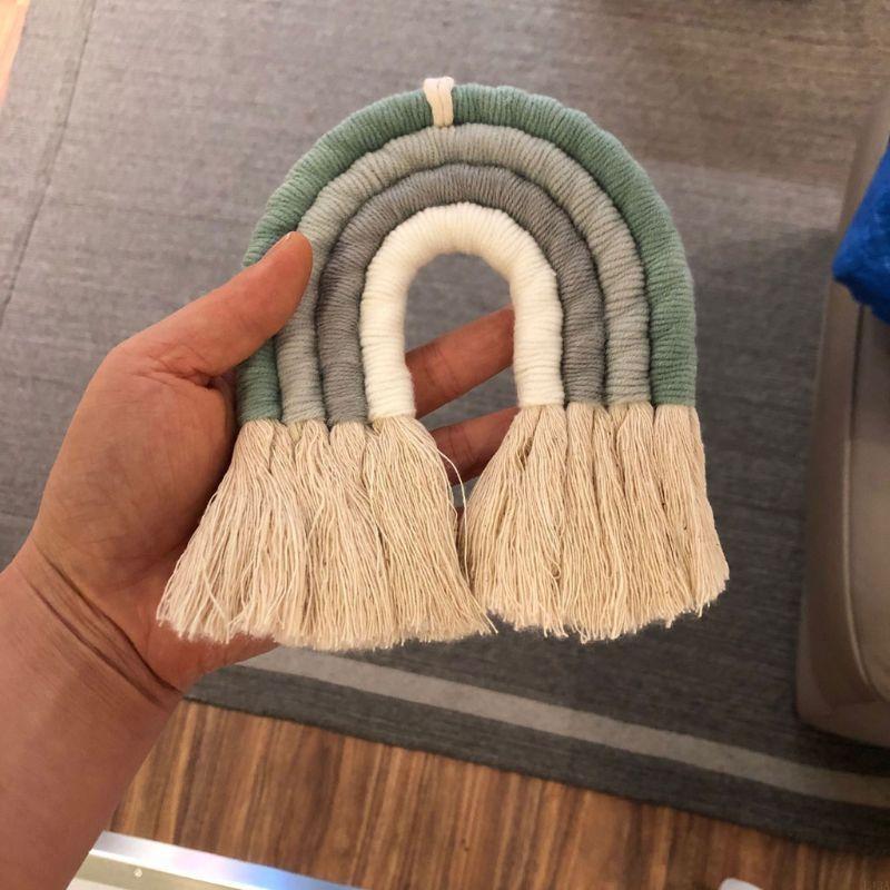 L43A Rainbow MacRame ผนังแขวนไ - Baby Girl Nursery Quotes บทวิจารณ์และราคา