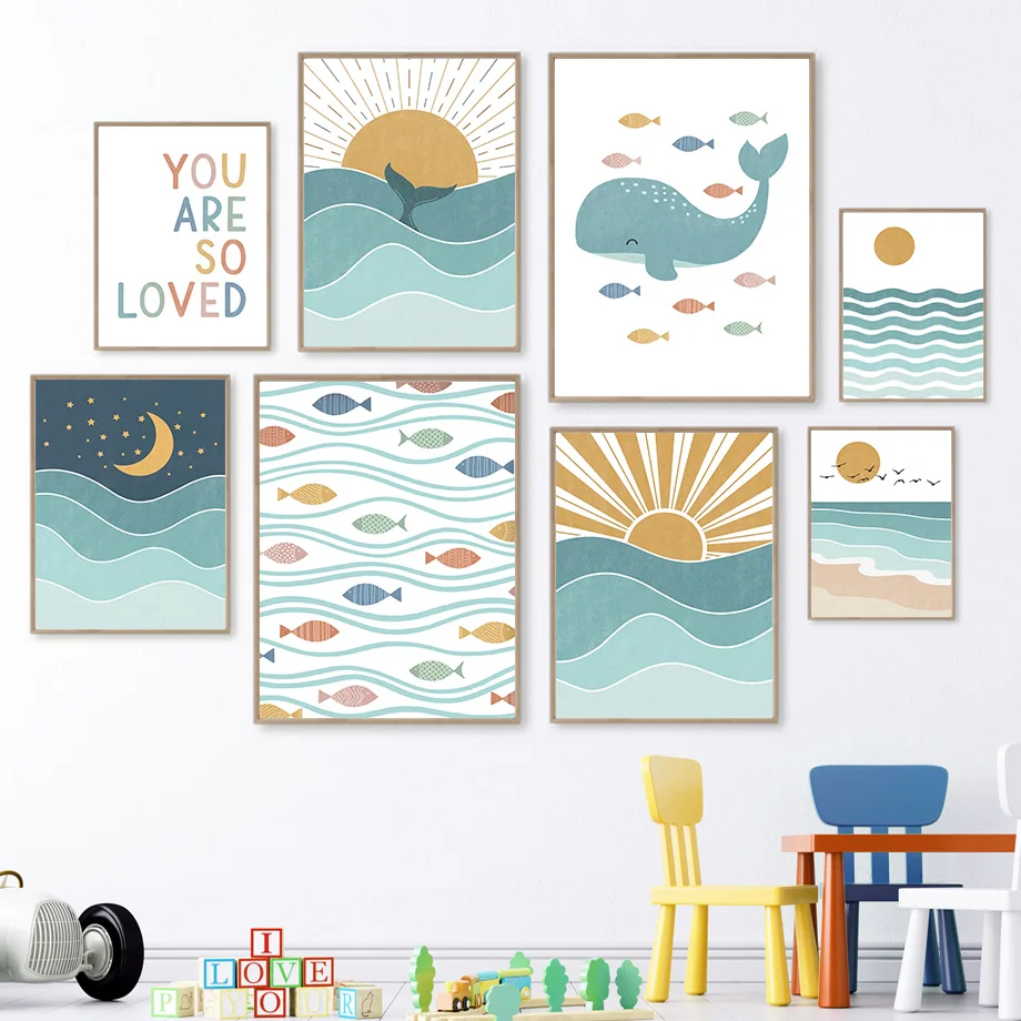 1 ชิ้น ภาพพิมพ์บนผ้าใบ ไร้กรอบ - Baby Girl Nursery Quotes บทวิจารณ์และราคา