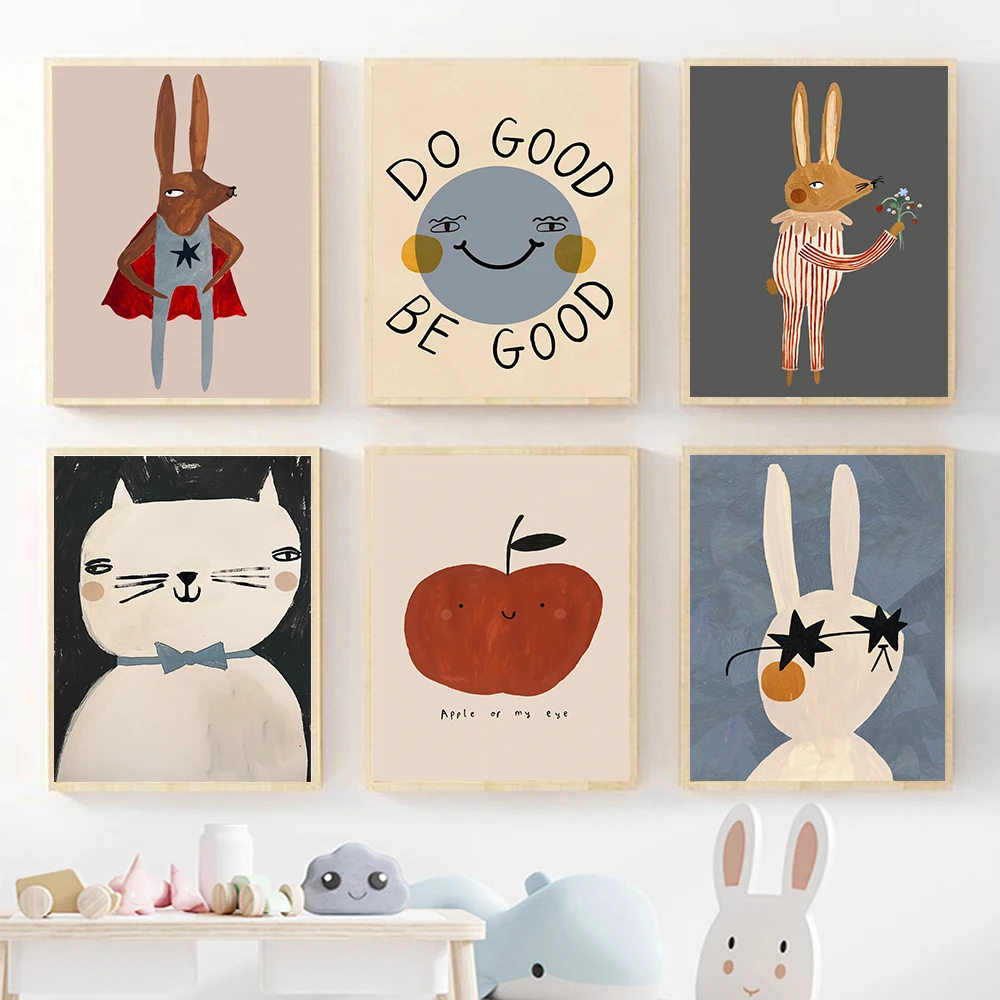 (ไม่มีกรอบ) ภาพวาดผ้าใบติดผนัง - Baby Nursery Frames บทวิจารณ์และราคา